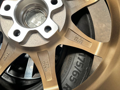 New 17X8 ET35 Mugen Design GP Rim (4 wheel) Matt Bronze 5X114.3