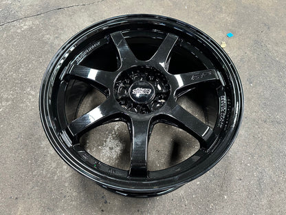 New 17X8 ET35 Mugen Design GP Rim (4 wheel) Gloss Black 5X112