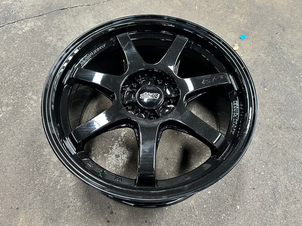 New 17X8 ET35 Mugen Design GP Rim (4 wheel) Gloss Black 5X112