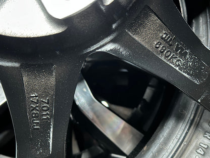 New 17X8 ET35 Mugen Design GP Rim (4 wheel) Gloss Black 5X112