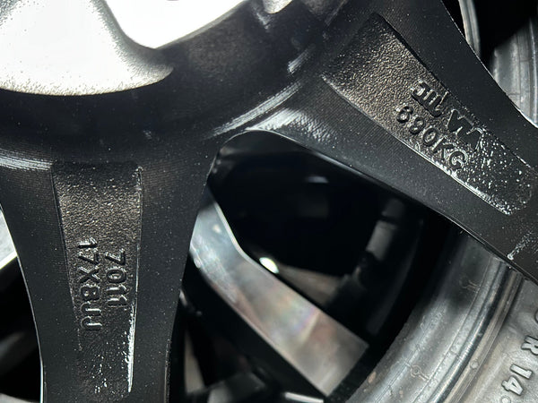 New 17X8 ET35 Mugen Design GP Rim (4 wheel) Gloss Black 5X112