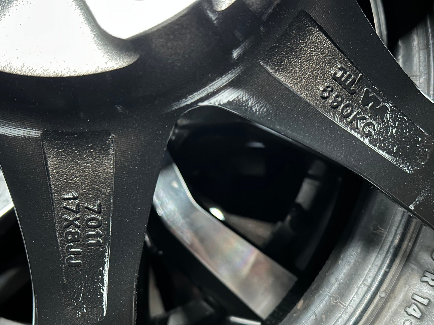 New 17X8 ET35 Mugen Design GP Rim (4 wheel) Gloss Black 5X114.3