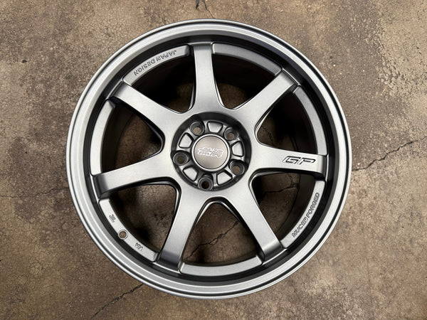 New 17X8 ET35 Mugen Design GP Rim (4 wheel) Matt Gunmetal 5X112