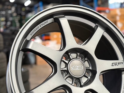 New 17X8 ET35 Mugen Design GP Rim (4 wheel) Matt Gunmetal 5X112