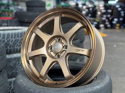 New 17X7.5 ET42 Mugen Design GP Rim (4 wheel) Matt Bronze 4X100