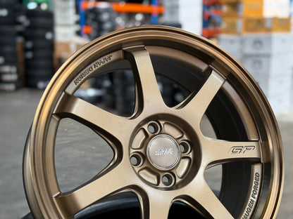 New 17X7.5 ET42 Mugen Design GP Rim (4 wheel) Matt Bronze 4X100