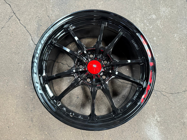 New 17X8 ET38 Mugen Design MF10 Rim (4 wheel) Gloss Black 5X114.3