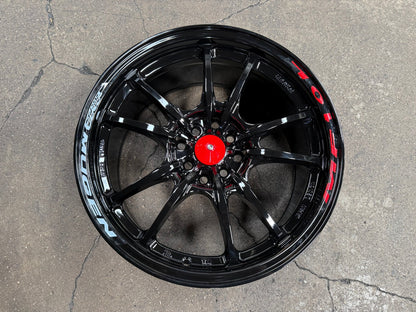 New 17X8 ET38 Mugen Design MF10 Rim (4 wheel) Gloss Black 4X114.3