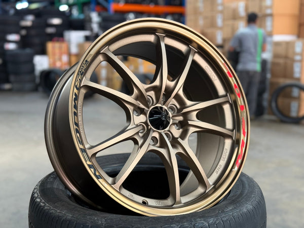 New 17X8 ET38 Mugen Design MF10 Rim (4 wheel) Matt Bronze 4X114.3