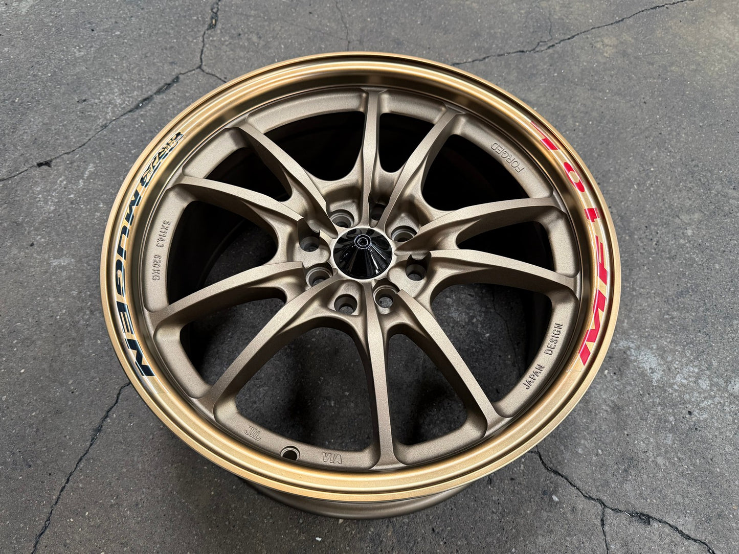 New 17X8 ET38 Mugen Design MF10 Rim (4 wheel) Matt Bronze 4X114.3
