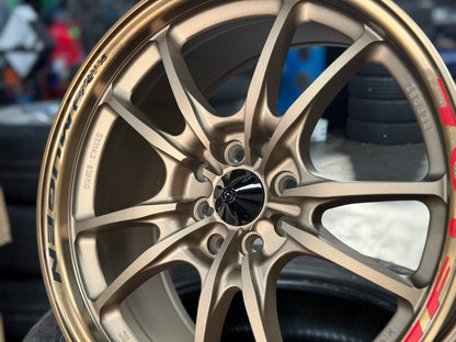 New 17X8 ET38 Mugen Design MF10 Rim (4 wheel) Matt Bronze 4X114.3