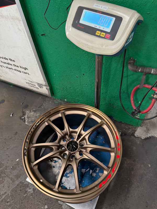 New 17X8 ET38 Mugen Design MF10 Rim (4 wheel) Matt Bronze 4X100