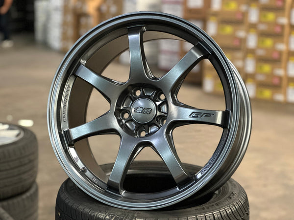 New 18X8.5 ET42 Mugen Design GP Rim (4 wheel) Matt Gunmetal 5X112