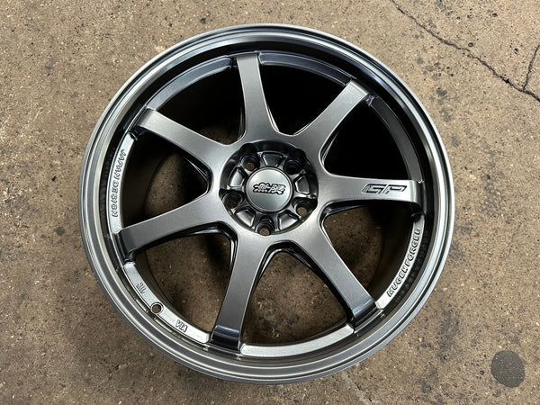New 18X8.5 ET42 Mugen Design GP Rim (4 wheel) Matt Gunmetal 5X112