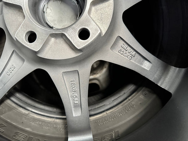 New 18X8.5 ET42 Mugen Design GP Rim (4 wheel) Matt Gunmetal 5X112