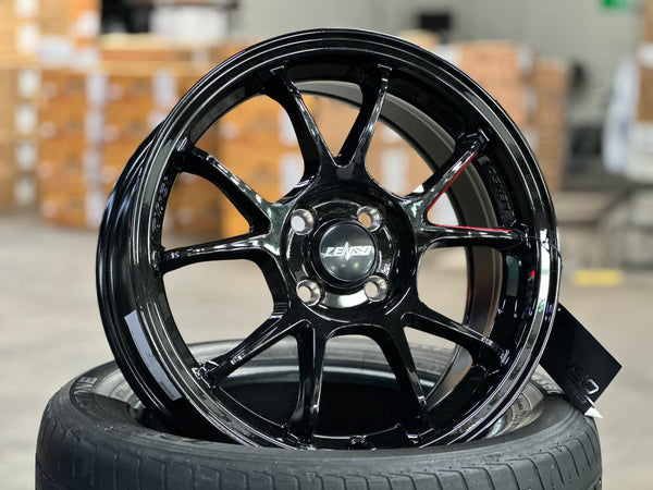New 16X7 ET35 Lenso 95G Rim (4 wheel) Gloss Black 4X100