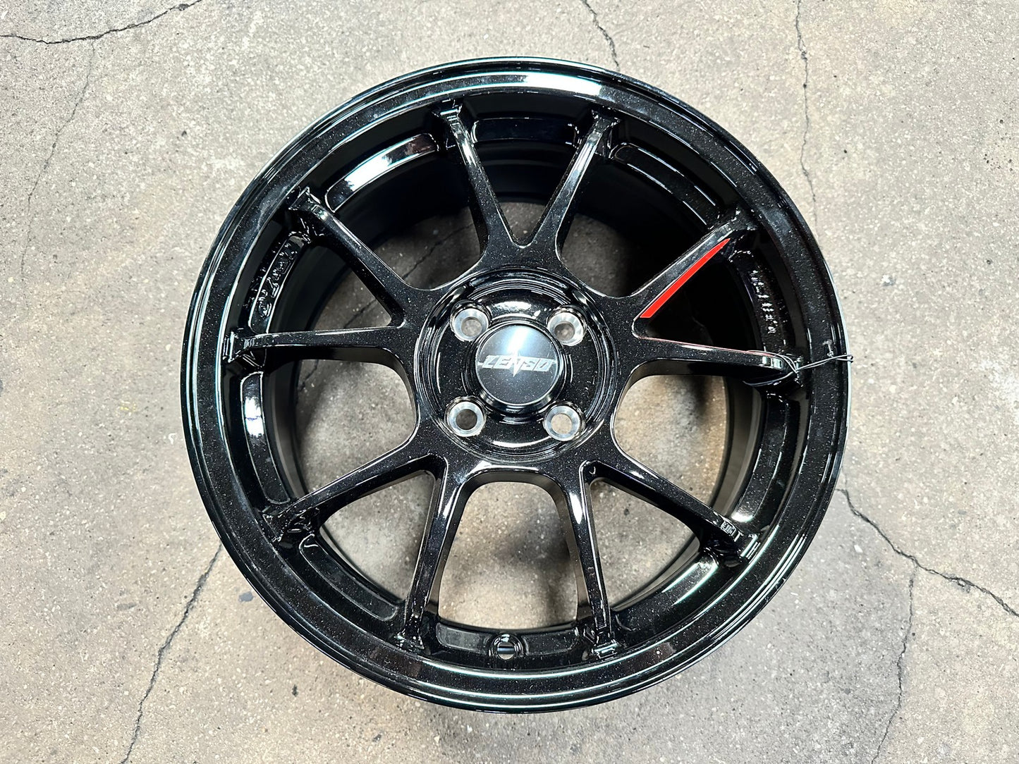 New 16X7 ET35 Lenso 95G Rim (4 wheel) Gloss Black 4X100