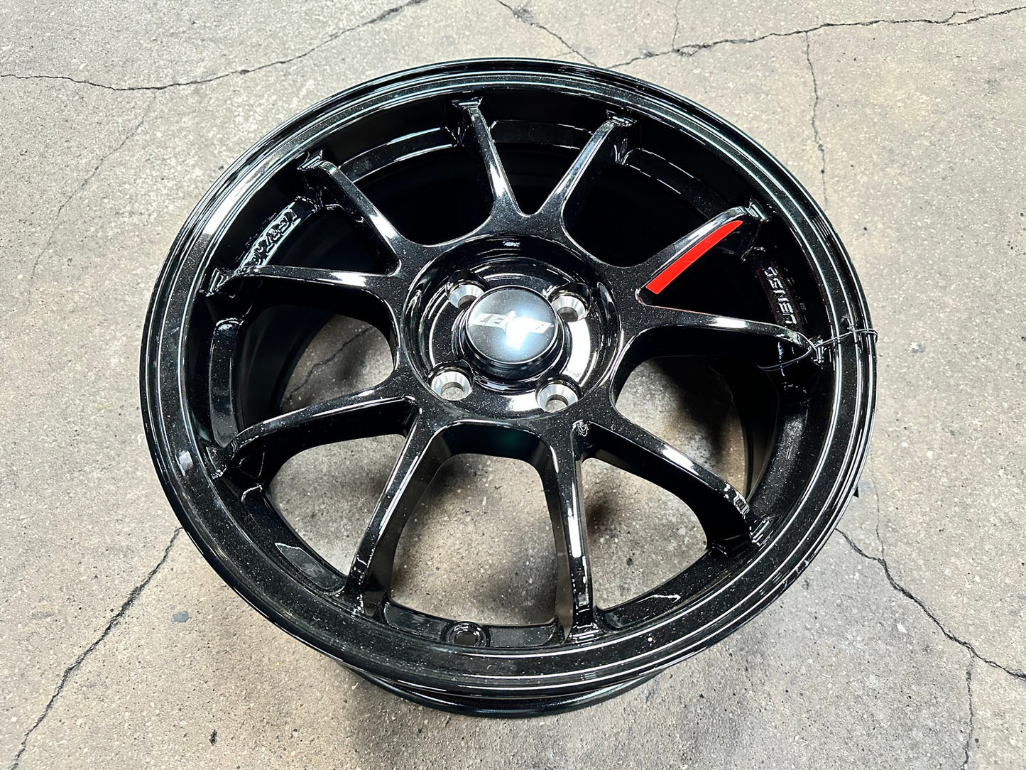 New 16X7 ET35 Lenso 95G Rim (4 wheel) Gloss Black 4X100