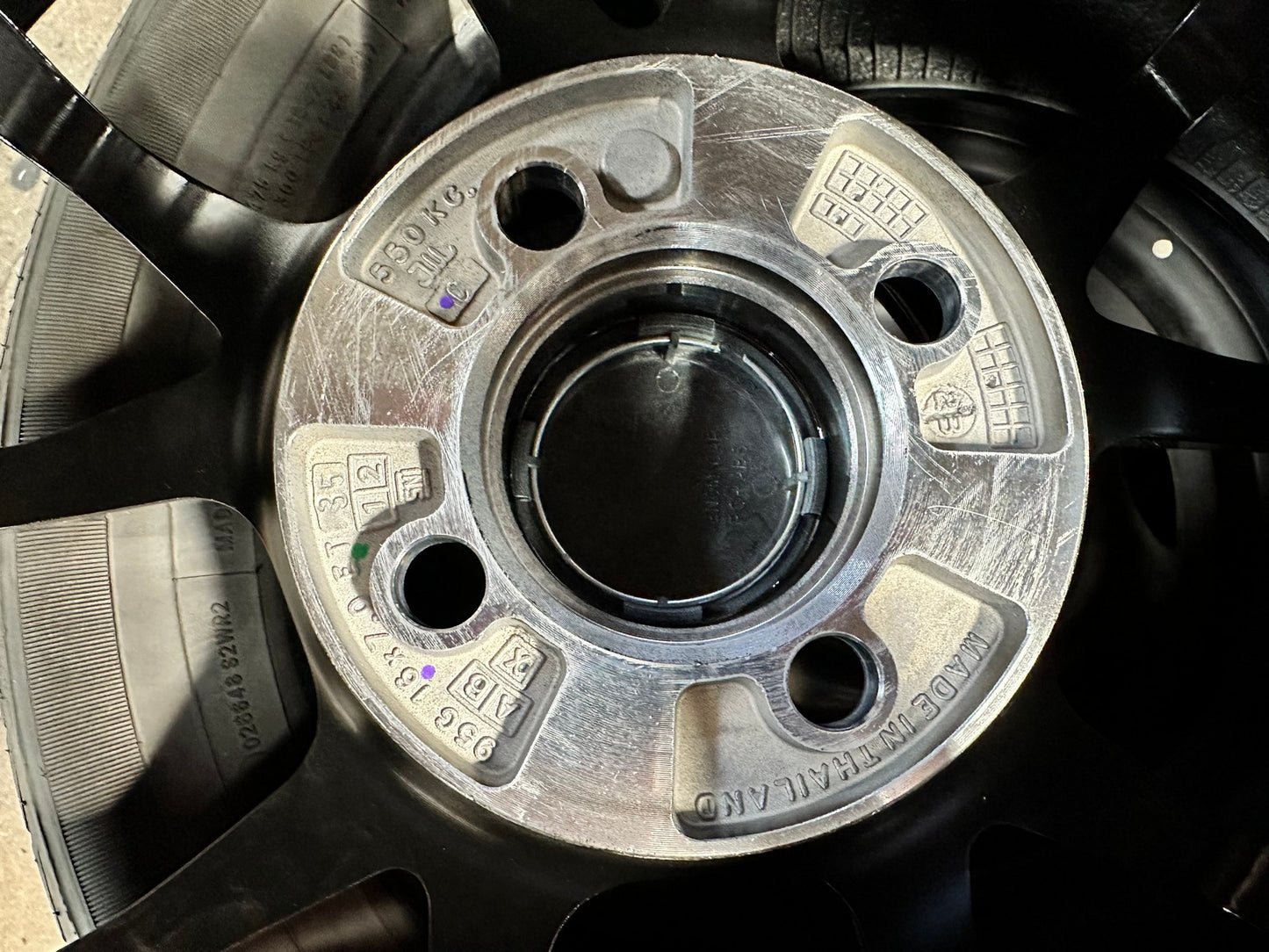 New 16X7 ET35 Lenso 95G Rim (4 wheel) Gloss Black 4X100