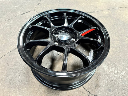 New 16X7 ET35 Lenso 95G Rim (4 wheel) Gloss Black 5X100
