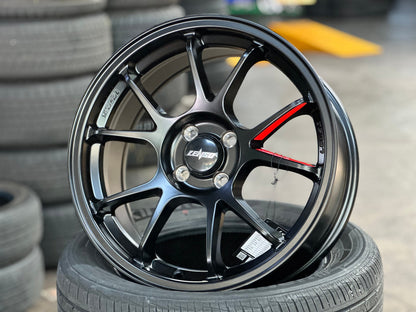 New 17X7.5 ET35 Lenso 95G Rim (4 wheel) Matt Black 4X100