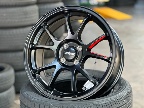 New 17X7.5 ET35 Lenso 95G Rim (4 wheel) Matt Black 4X100