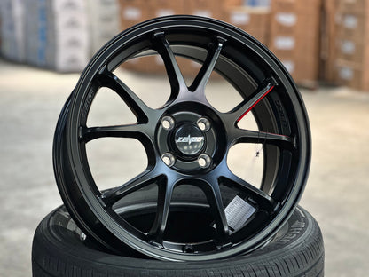 New 17X7.5 ET35 Lenso 95G Rim (4 wheel) Matt Black 4X100