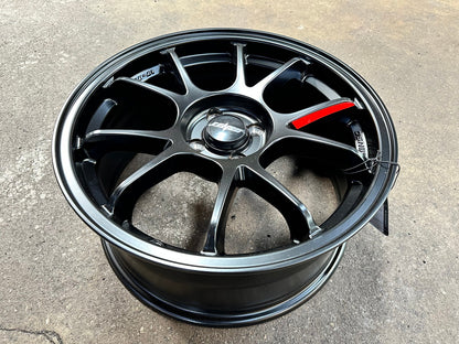 New 17X7.5 ET35 Lenso 95G Rim (4 wheel) Matt Black 4X100