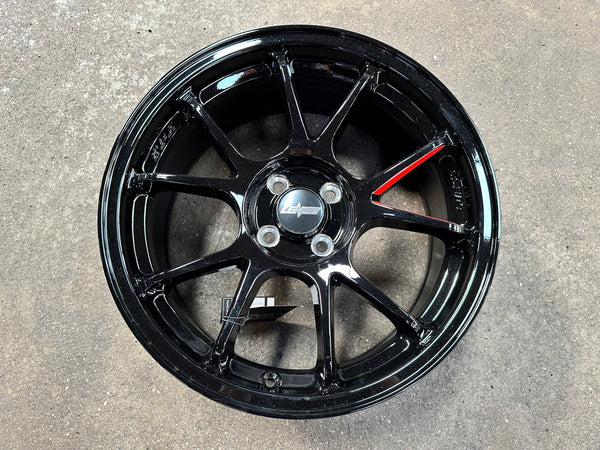 New 17X7.5 ET35 Lenso 95G Rim (4 wheel) Gloss Black 4X100