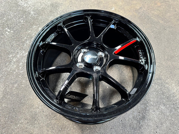 New 17X7.5 ET35 Lenso 95G Rim (4 wheel) Gloss Black 4X100