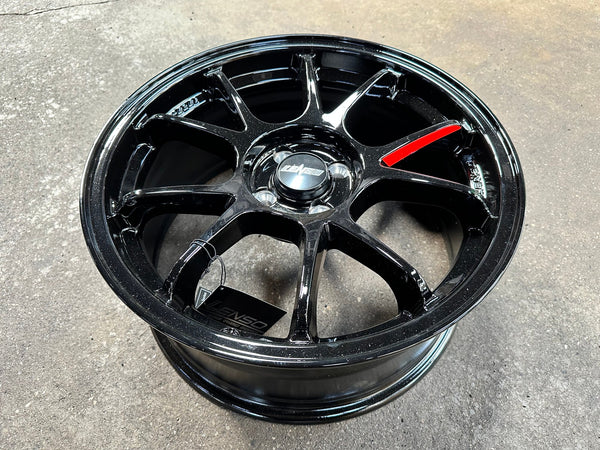 New 17X7.5 ET35 Lenso 95G Rim (4 wheel) Gloss Black 4X100