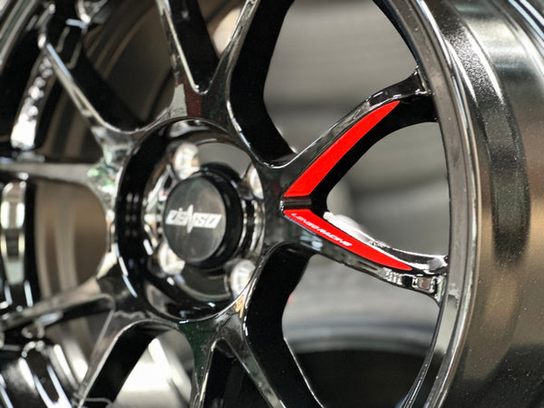 New 17X7.5 ET35 Lenso 95G Rim (4 wheel) Gloss Black 4X100