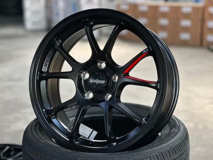 New 17X7.5 ET35 Lenso 95G Rim (4 wheel) Matt Black 5X114.3