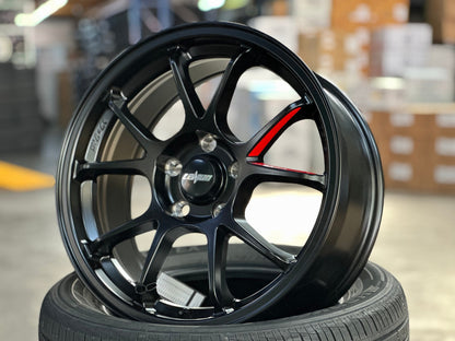 New 17X7.5 ET35 Lenso 95G Rim (4 wheel) Matt Black 5X114.3