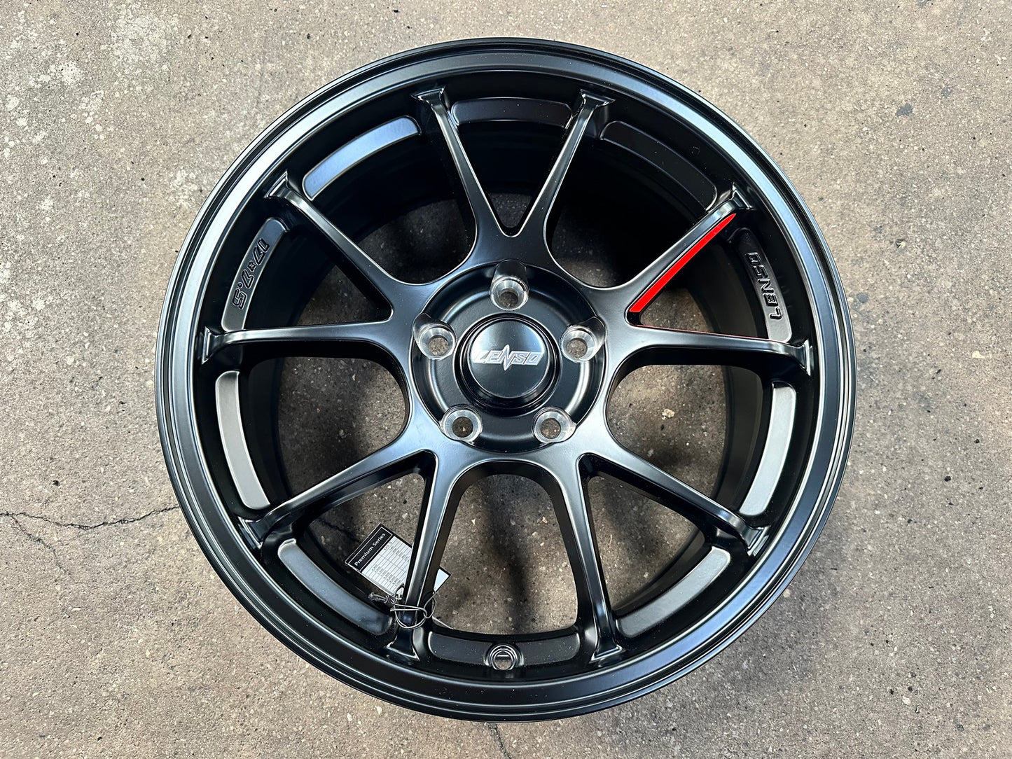 New 17X7.5 ET35 Lenso 95G Rim (4 wheel) Matt Black 5X114.3