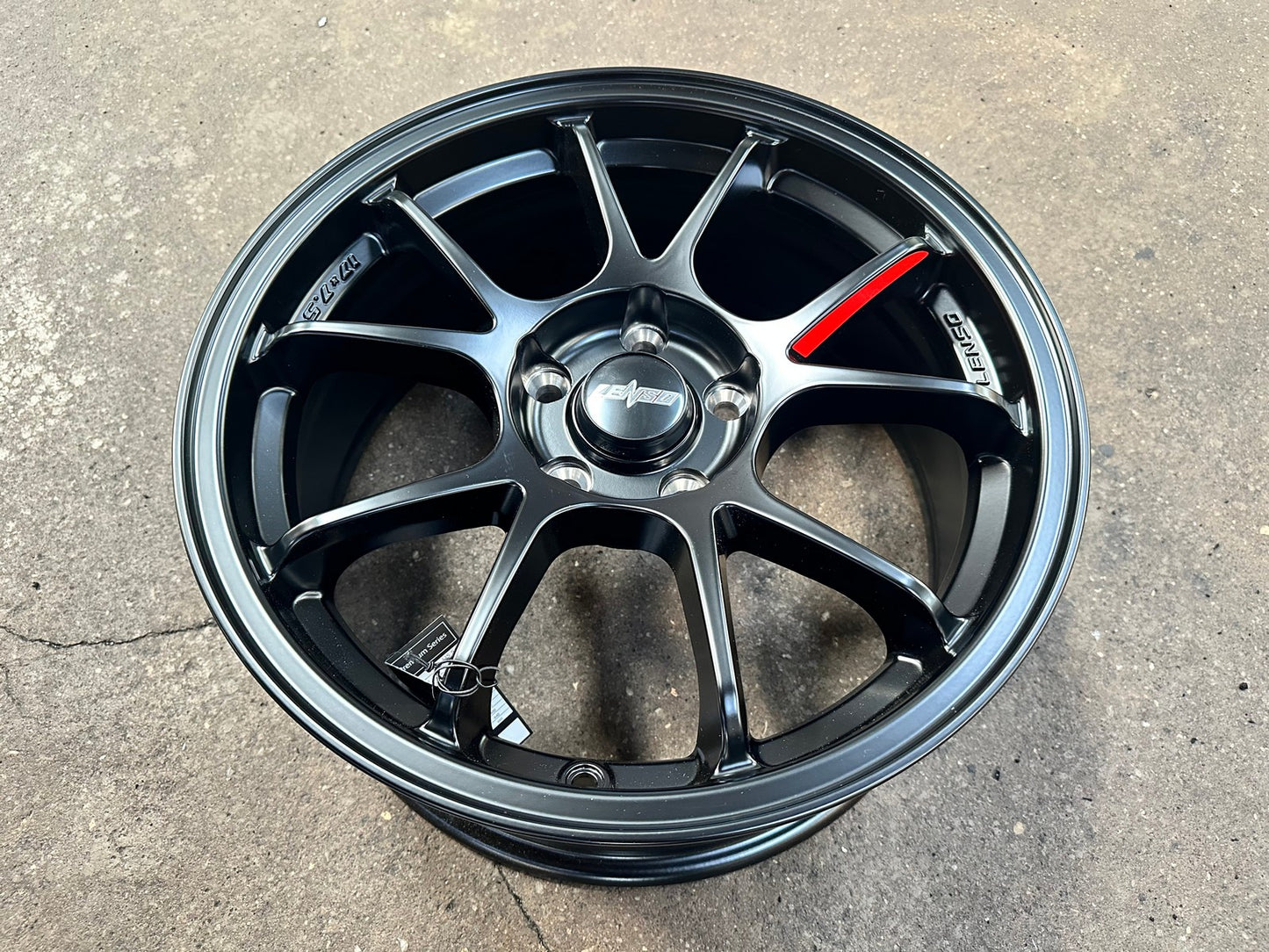 New 17X7.5 ET35 Lenso 95G Rim (4 wheel) Matt Black 5X114.3