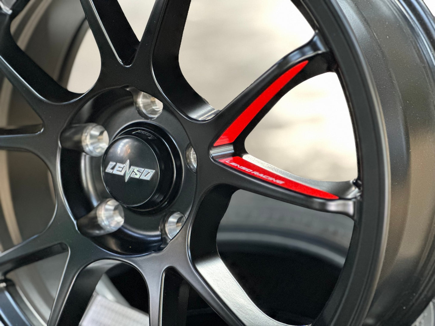 New 17X7.5 ET35 Lenso 95G Rim (4 wheel) Matt Black 5X114.3