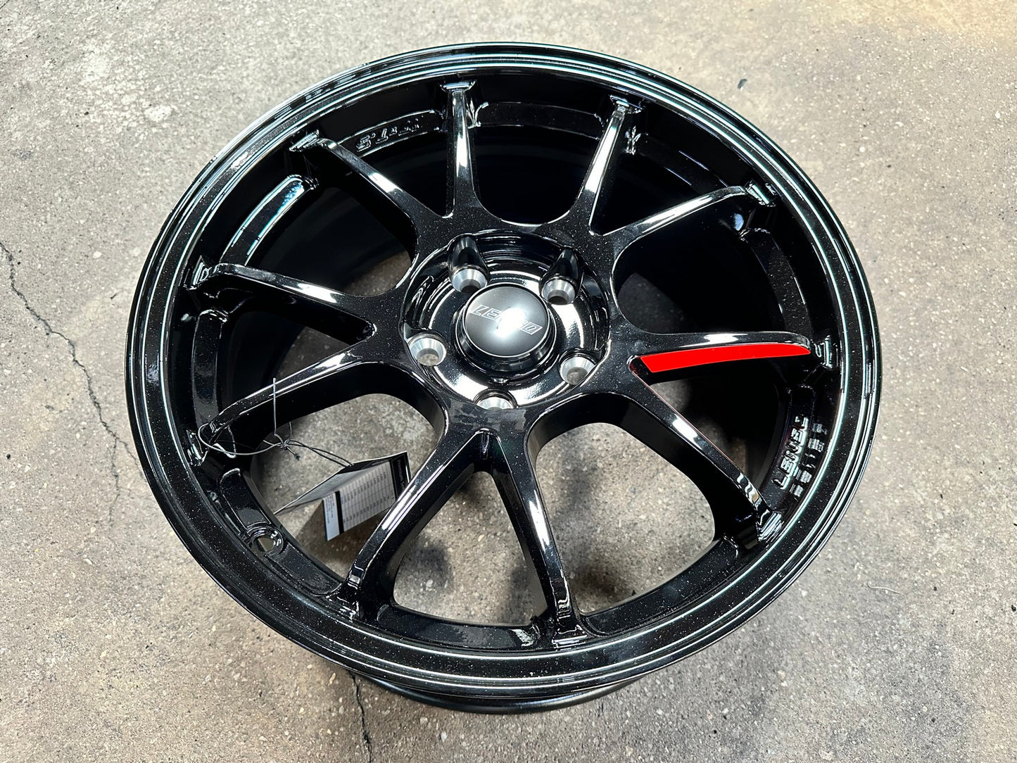 New 17X7.5 ET35 Lenso 95G Rim (4 wheel) Gloss Black 5X114.3