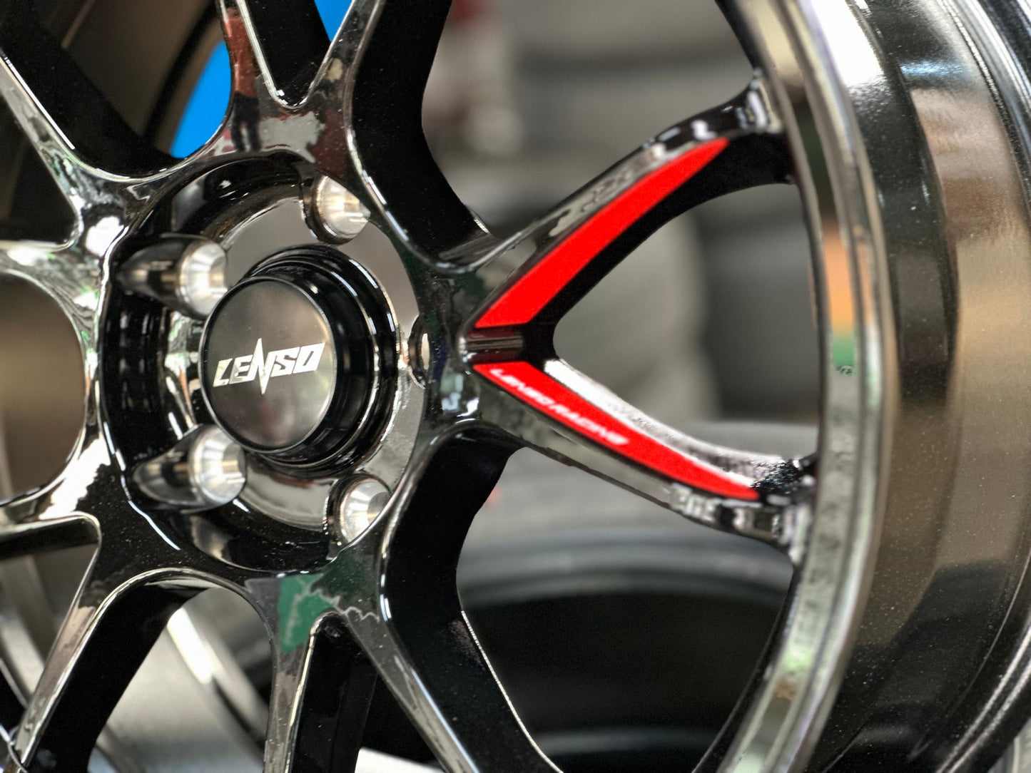 New 17X7.5 ET35 Lenso 95G Rim (4 wheel) Gloss Black 5X114.3