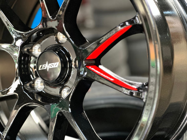 New 17X7.5 ET35 Lenso 95G Rim (4 wheel) Gloss Black 5X114.3
