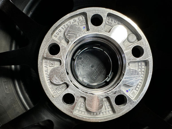 New 17X7.5 ET35 Lenso 95G Rim (4 wheel) Gloss Black 5X114.3