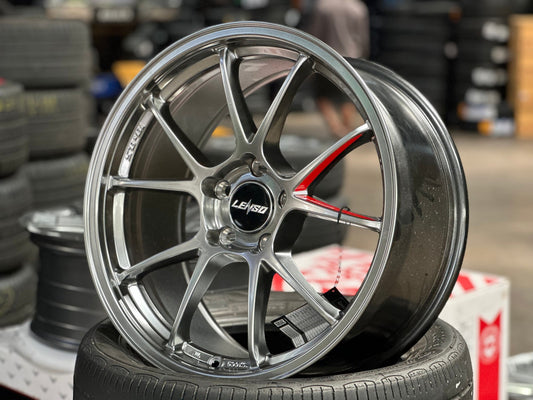 New 18X8.5 ET35 Lenso 95G Rim (4 wheel) Hyper Black 5X114.3