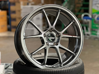 New 18X8.5 ET35 Lenso 95G Rim (4 wheel) Hyper Black 5X114.3