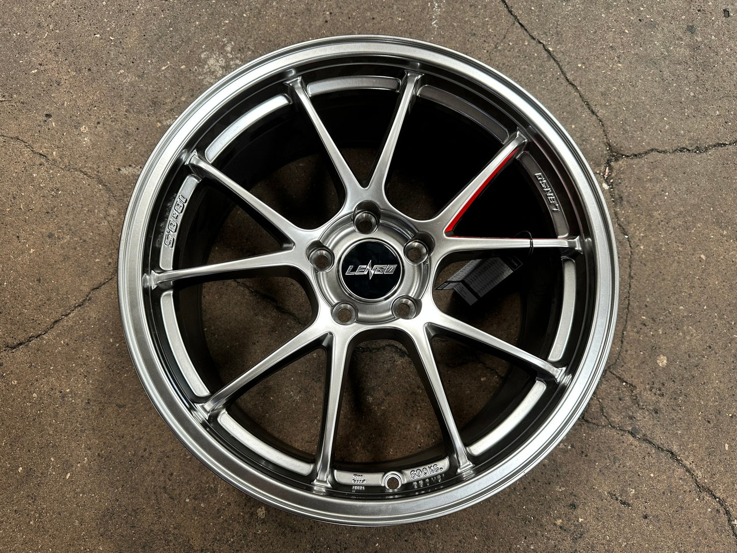 New 18X8.5 ET35 Lenso 95G Rim (4 wheel) Hyper Black 5X114.3