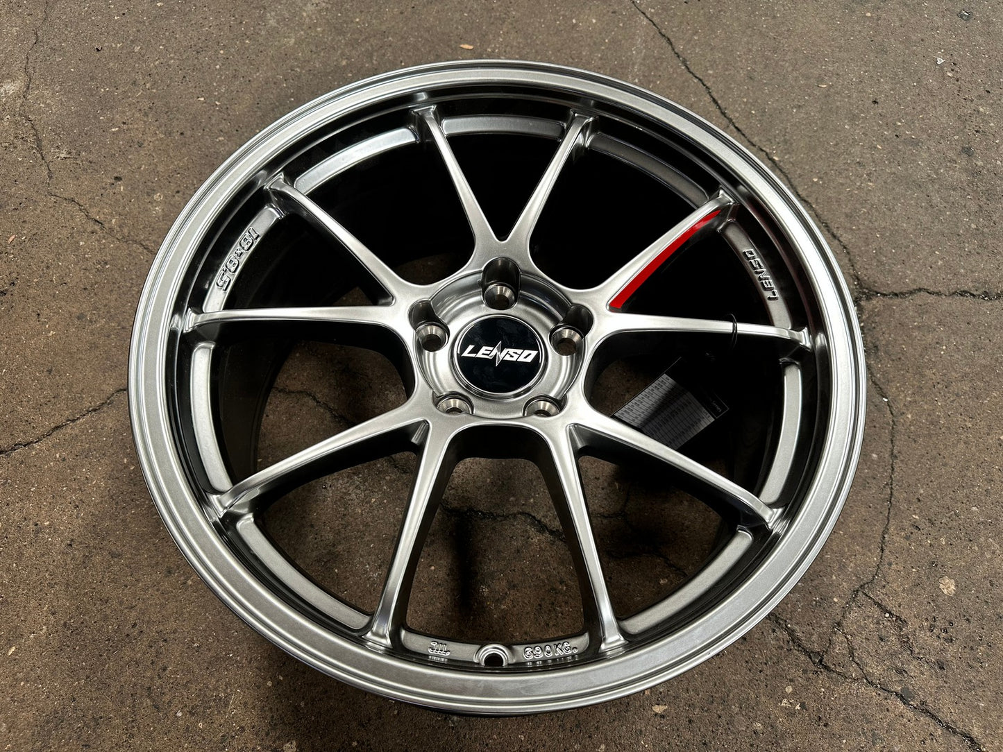 New 18X8.5 ET35 Lenso 95G Rim (4 wheel) Hyper Black 5X114.3