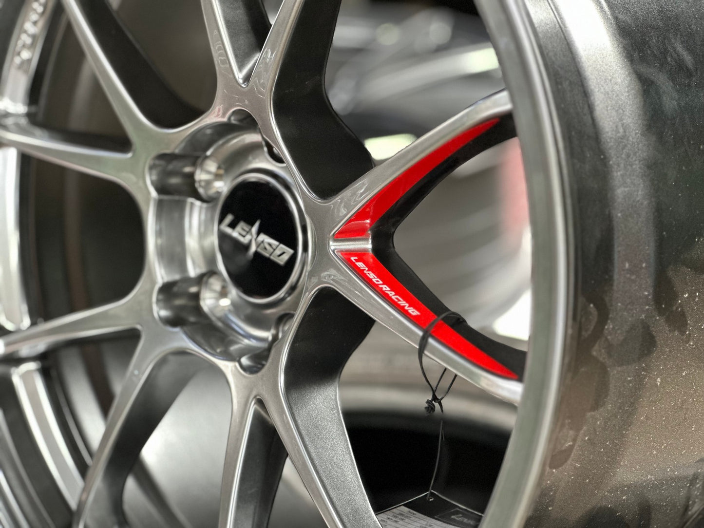 New 18X8.5 ET35 Lenso 95G Rim (4 wheel) Hyper Black 5X114.3