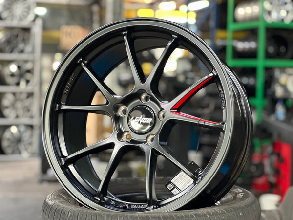 New 18X8.5 ET35 Lenso 95G Rim (4 wheel) Matt Black 5X114.3