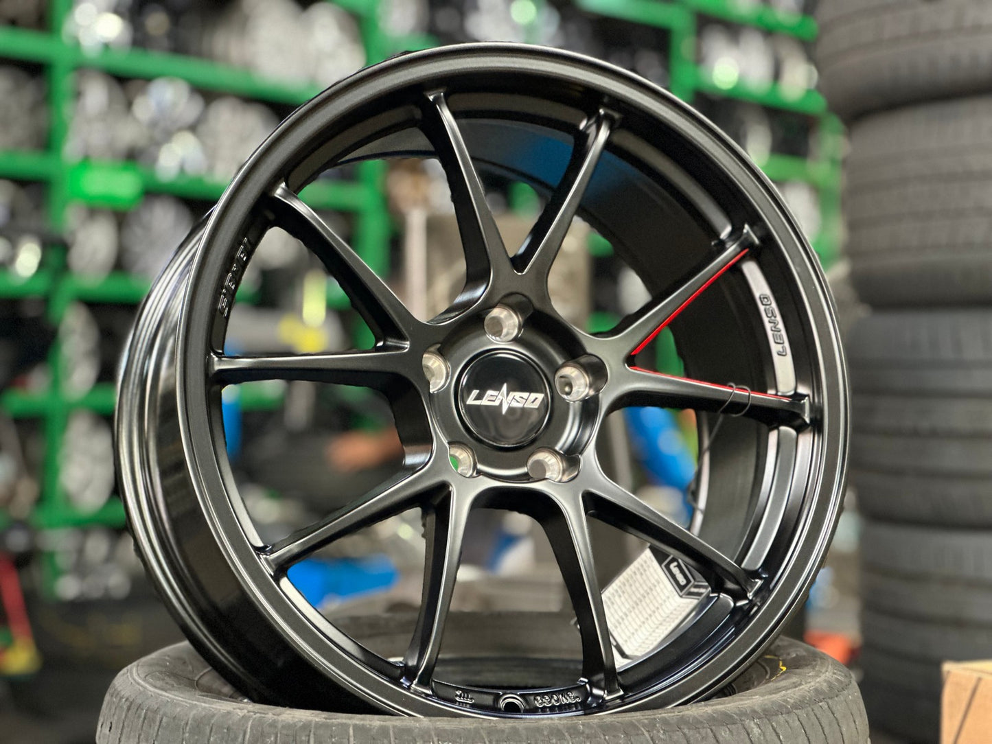 New 18X8.5 ET35 Lenso 95G Rim (4 wheel) Matt Black 5X114.3