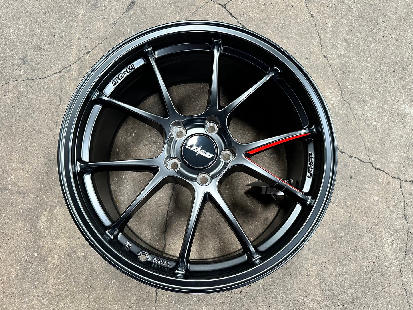 New 18X8.5 ET35 Lenso 95G Rim (4 wheel) Matt Black 5X114.3