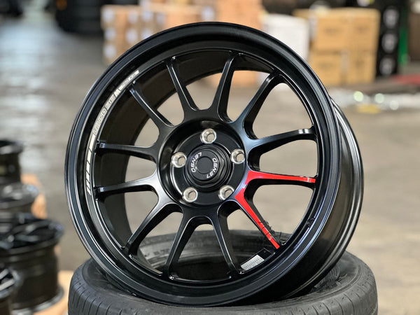 New 18X8.5 ET35 Lenso 96M Rim (4 wheel) Matt Black 5X114.3